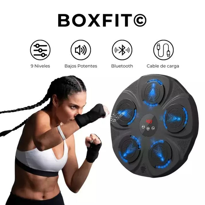 BOXFIT© - Máquina de Boxeo Musical Inteligente Bluetooth